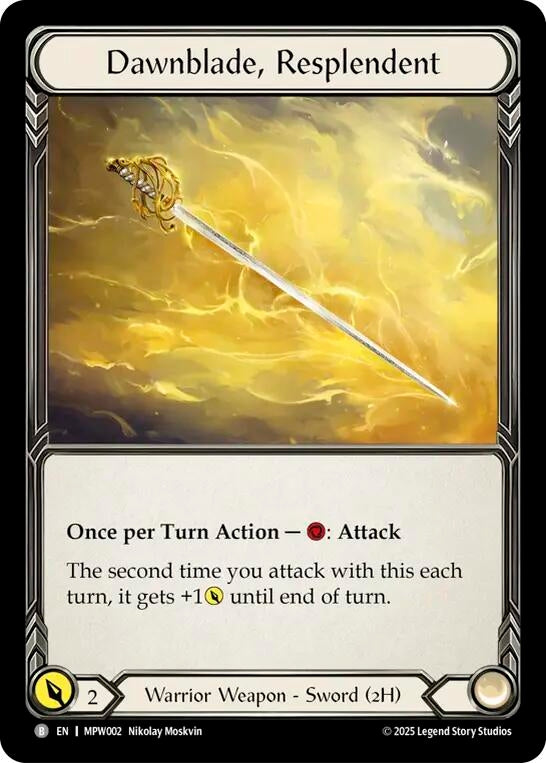 Image for Dawnblade, Resplendent (MPW002) (Mastery Pack Warrior) - Flesh and Blood TCG