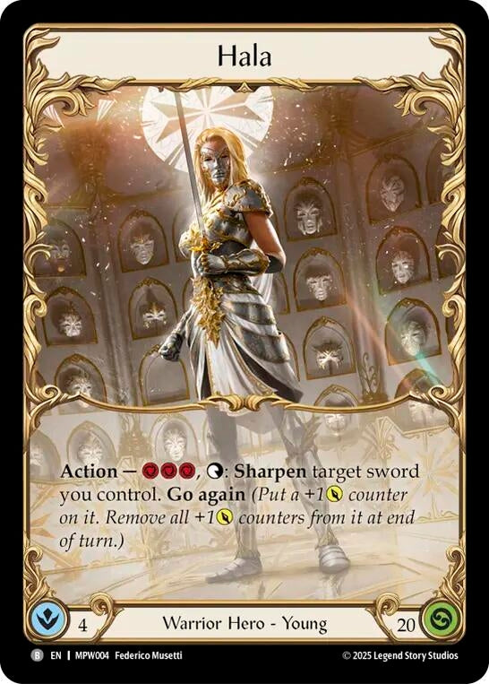 Image for Hala (MPW004) (Mastery Pack Warrior) - Flesh and Blood TCG