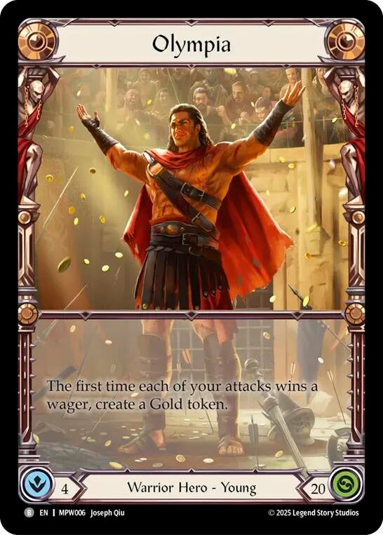 Image for Olympia (MPW006) (Mastery Pack Warrior) - Flesh and Blood TCG