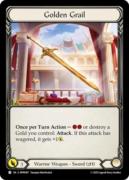 Image for Golden Grail (MPW007) (Mastery Pack Warrior) - Flesh and Blood TCG