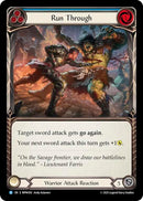 Image for Run Through (Blue) (MPW050) (Mastery Pack Warrior) - Flesh and Blood TCG