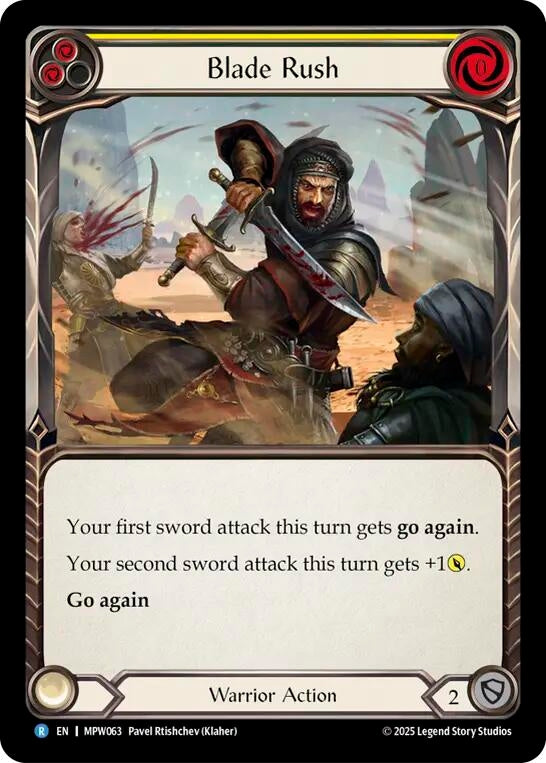 Image for Blade Rush (MPW063) (Mastery Pack Warrior) - Flesh and Blood TCG