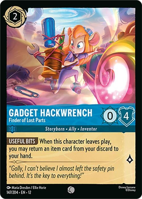 Image for Gadget Hackwrench - Finder of Lost Parts (147/204) (Wilds Unknown) - Disney Lorcana