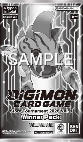Image for Store Tournament 2026 Vol. 1 Winner Pack - Digimon Card Game