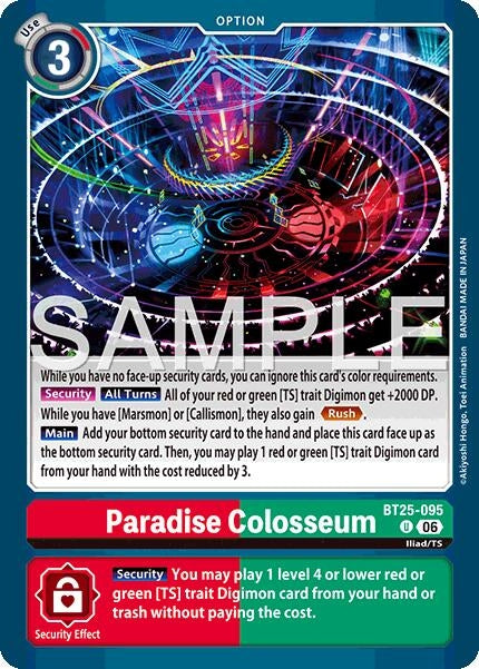 Image for Paradise Colosseum (BT25-095 U) (Dual Revolution) - Digimon Card Game