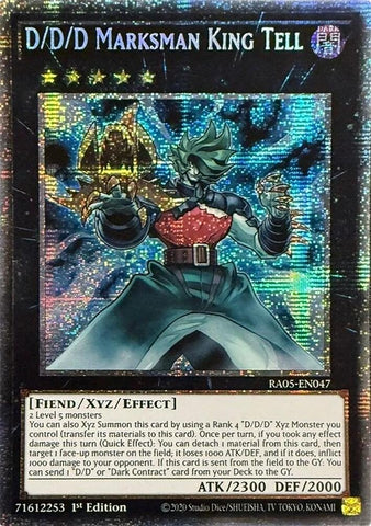 Image for D/D/D Marksman King Tell (Starlight Rare) (RA05-EN047) (Rarity Collection 5) - YuGiOh