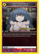 Image for Saiko Yonebayashi Is Ready to Get to Work! (UEPR/TKG-1-033) (UE18BT: Tokyo Ghoul Release Event Cards) - Union Arena