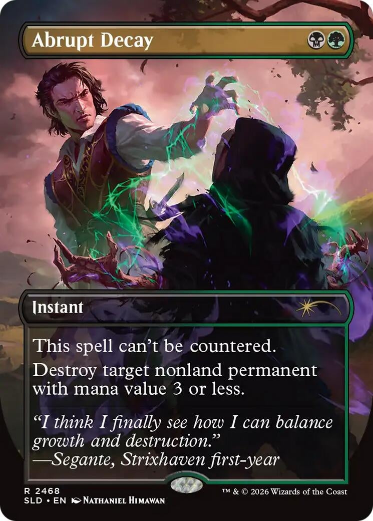 Image for Abrupt Decay (2468) (Secret Lair Drop Series) - Magic: The Gathering