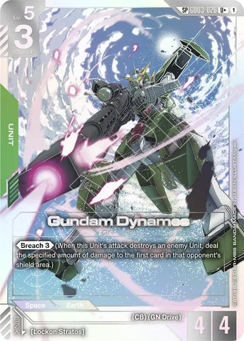 Image for Gundam Dynames (SP) (U+) (GD03-026) (Phantom Aria) - Gundam Card Game