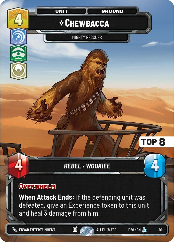 Image for Chewbacca - Mighty Rescuer (Top 8) (10) (Organized Play Promos) - Star Wars: Unlimited