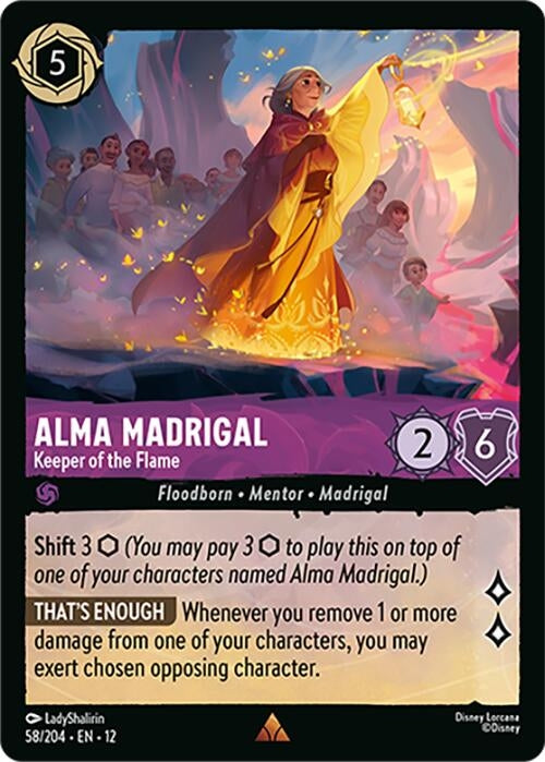 Image for Alma Madrigal - Keeper of the Flame (58/204) (Wilds Unknown) - Disney Lorcana
