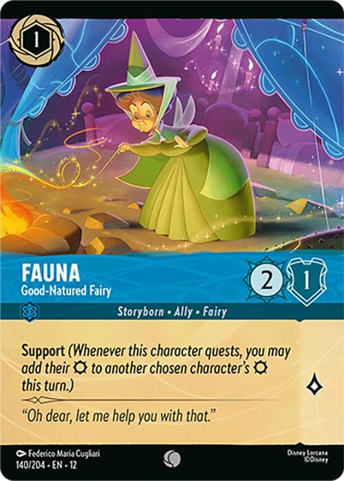Image for Fauna - Good-Natured Fairy (Foil) (140/204) (Wilds Unknown) - Disney Lorcana