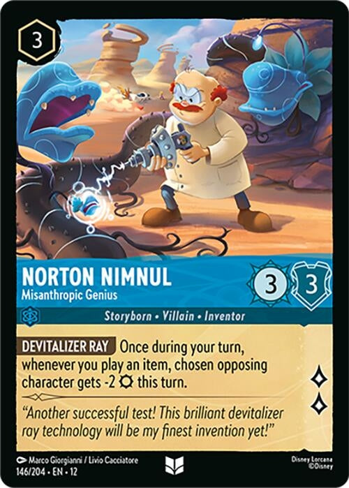 Image for Norton Nimnul - Misanthropic Genius (146/204) (Wilds Unknown) - Disney Lorcana