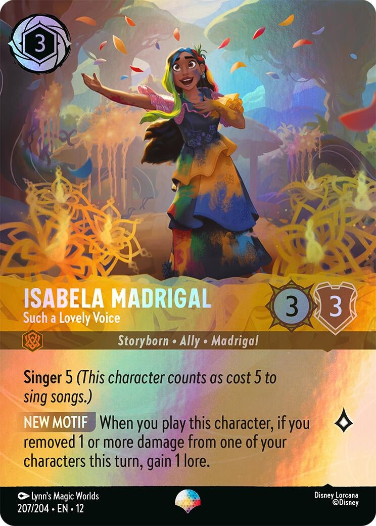 Image for Isabela Madrigal - Such a Lovely Voice (Epic) (207/204) (Wilds Unknown) - Disney Lorcana