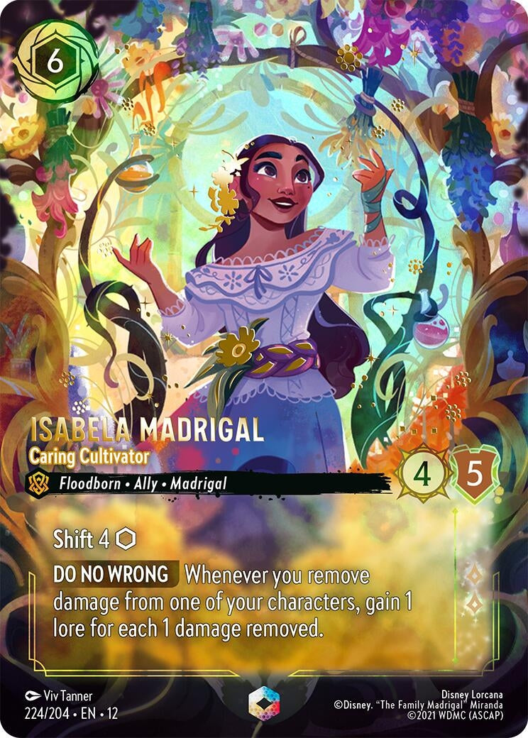 Image for Isabela Madrigal - Caring Cultivator (Enchanted) (224/204) (Wilds Unknown) - Disney Lorcana