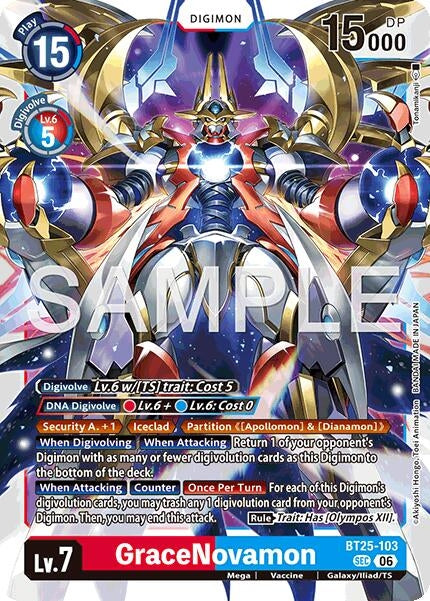 Image for GraceNovamon (BT25-103 SEC) (Dual Revolution) - Digimon Card Game