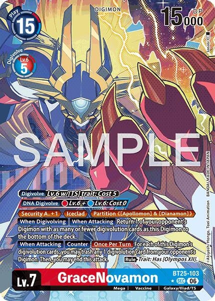 Image for GraceNovamon (Alternate Art) (BT25-103 SEC) (Dual Revolution) - Digimon Card Game