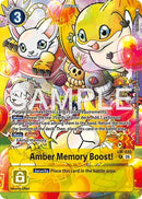 Image for Amber Memory Boost! (Alternate Art) (LM-035 P) (Starter Deck 23: Beatbreak) - Digimon Card Game
