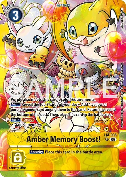 Image for Amber Memory Boost! (Alternate Art) (LM-035 P) (Starter Deck 23: Beatbreak) - Digimon Card Game