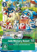 Image for Jade Memory Boost! (Alternate Art) (LM-036 P) (Starter Deck 23: Beatbreak) - Digimon Card Game