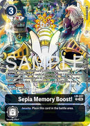 Image for Sepia Memory Boost! (Alternate Art) (LM-037 P) (Starter Deck 23: Beatbreak) - Digimon Card Game
