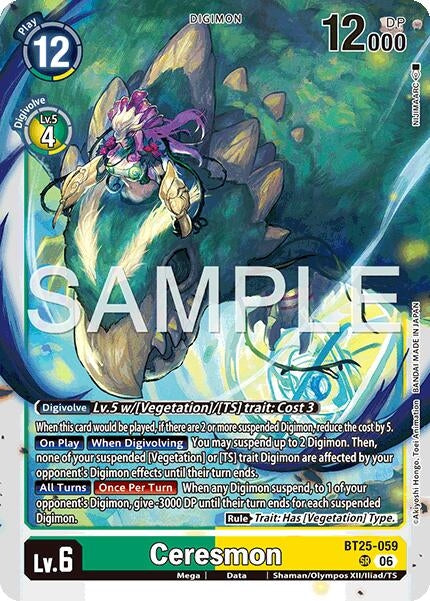 Image for Ceresmon (BT25-059 SR) (Dual Revolution) - Digimon Card Game
