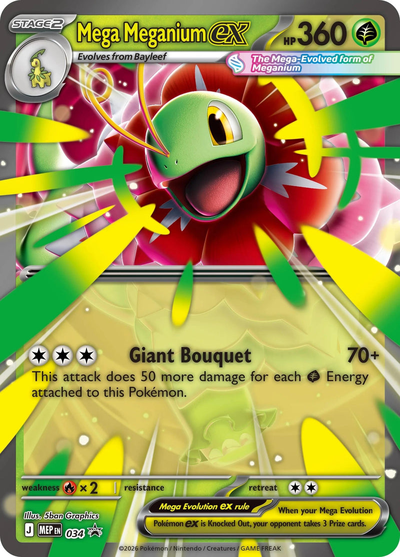 Image for Mega Meganium ex (034) (Jumbo Cards) - Pokemon