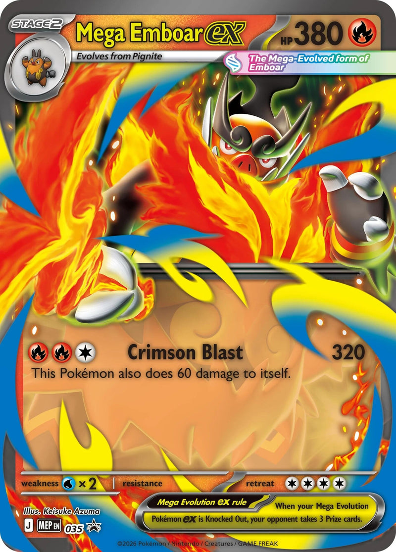 Image for Mega Emboar ex (035) (Jumbo Cards) - Pokemon