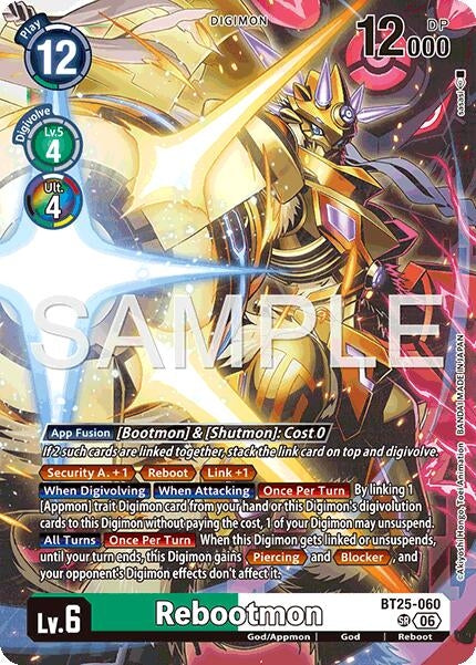 Image for Rebootmon (BT25-060 SR) (Dual Revolution) - Digimon Card Game