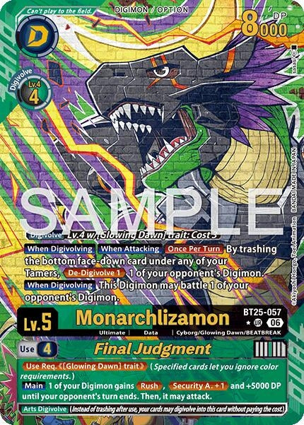 Image for Monarchlizamon // Final Judgement (Alternate Art) (BT25-057 UR) (Dual Revolution) - Digimon Card Game