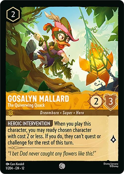 Image for Gosalyn Mallard - The Quiverwing Quack (1/204) (Wilds Unknown) - Disney Lorcana