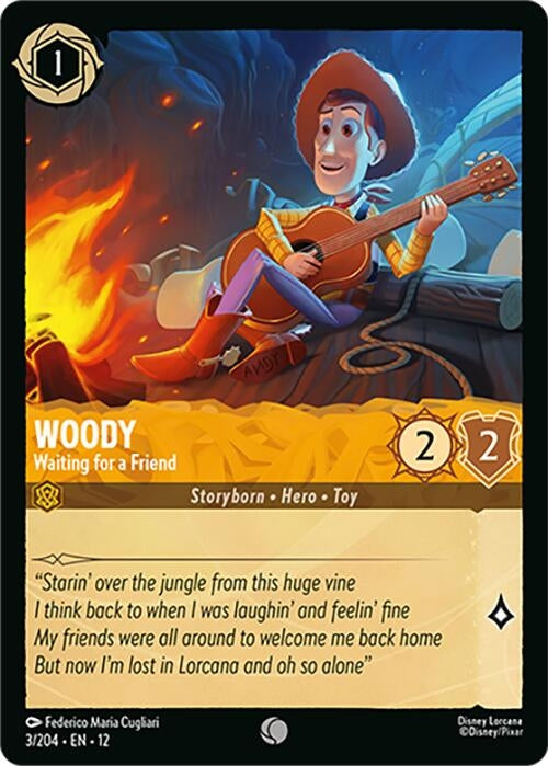 Image for Woody - Waiting for a Friend (3/204) (Wilds Unknown) - Disney Lorcana
