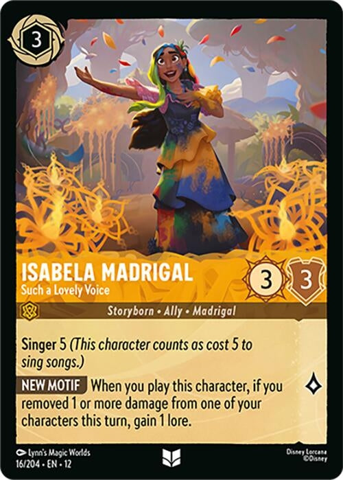 Image for Isabela Madrigal - Such a Lovely Voice (16/204) (Wilds Unknown) - Disney Lorcana