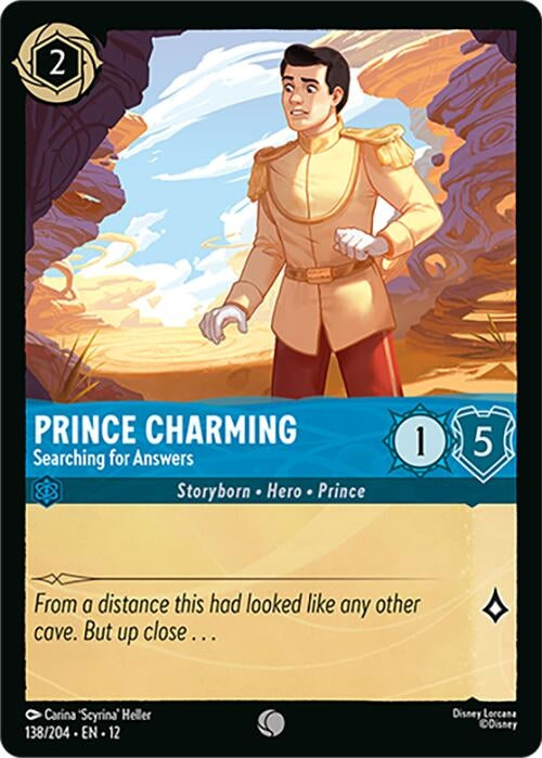 Image for Prince Charming - Searching for Answers (138/204) (Wilds Unknown) - Disney Lorcana