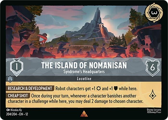 Image for The Island of Nomanisan - Syndrome's Headquarters (204/204) (Wilds Unknown) - Disney Lorcana