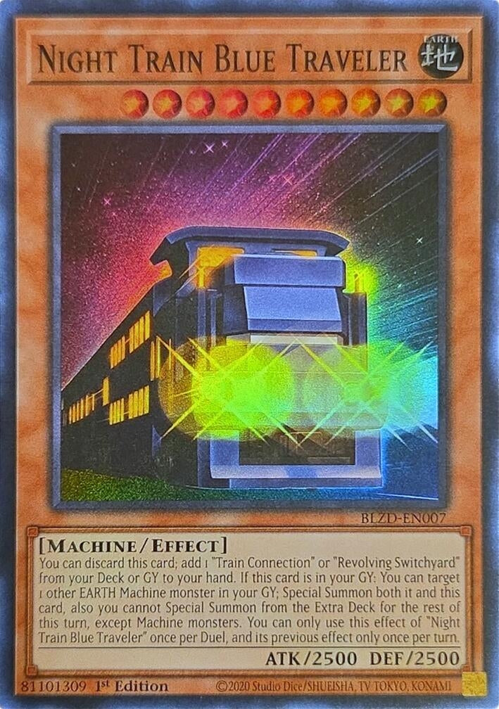 Image for Night Train Blue Traveler (BLZD-EN007) (Blazing Dominion) - YuGiOh