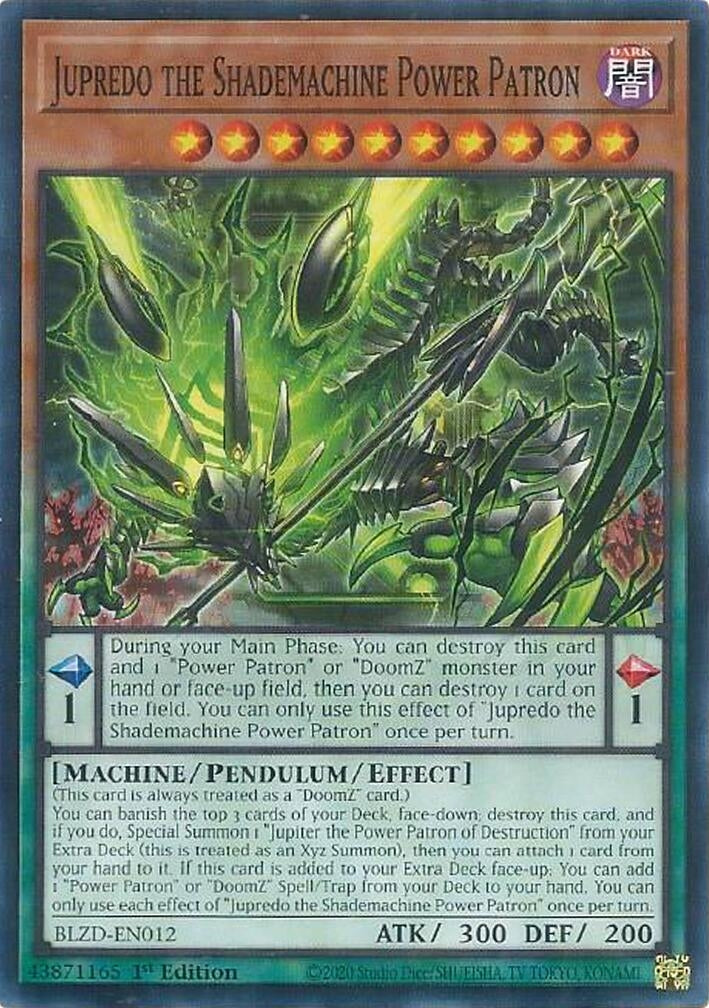 Image for Jupredo the Shademachine Power Patron (BLZD-EN012) (Blazing Dominion) - YuGiOh