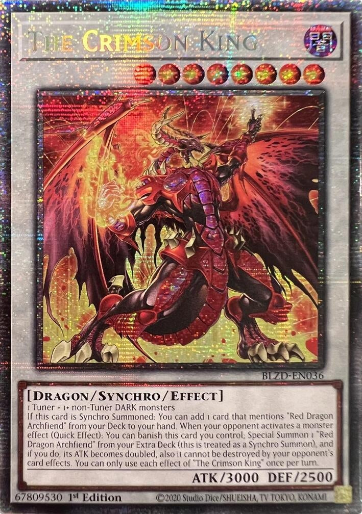 Image for The Crimson King (Starlight Rare) (BLZD-EN036) (Blazing Dominion) - YuGiOh