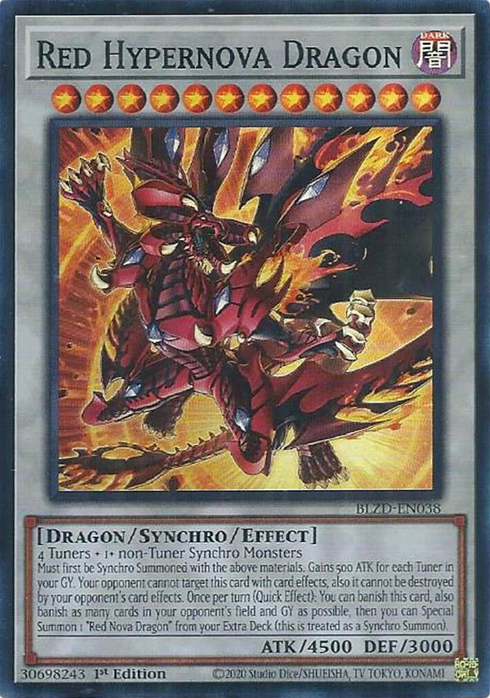 Image for Red Hypernova Dragon (BLZD-EN038) (Blazing Dominion) - YuGiOh