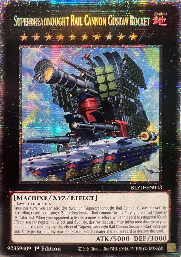 Image for Superdreadnought Rail Cannon Gustav Rocket (Starlight Rare) (BLZD-EN043) (Blazing Dominion) - YuGiOh