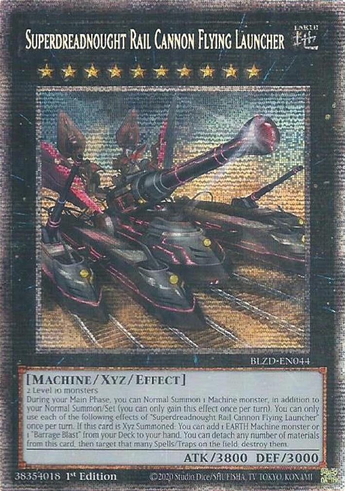 Image for Superdreadnought Rail Cannon Flying Launcher (Starlight Rare) (BLZD-EN044) (Blazing Dominion) - YuGiOh