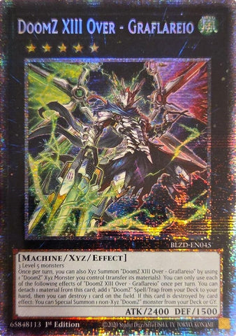 Image for DoomZ XIII Over - Graflareio (Starlight Rare) (BLZD-EN045) (Blazing Dominion) - YuGiOh
