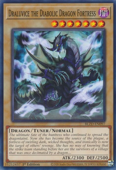 Image for Draluvice the Diabolic Dragon Fortress (BLZD-EN097) (Blazing Dominion) - YuGiOh