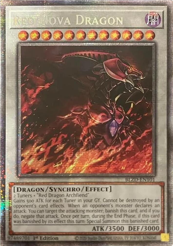 Image for Red Nova Dragon (Starlight Rare) (BLZD-EN101) (Blazing Dominion) - YuGiOh