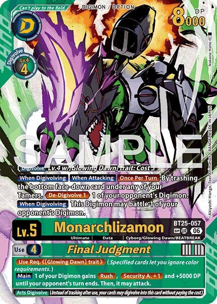 Image for Monarchlizamon // Final Judgement (SP) (BT25-057 UR) (Dual Revolution) - Digimon Card Game