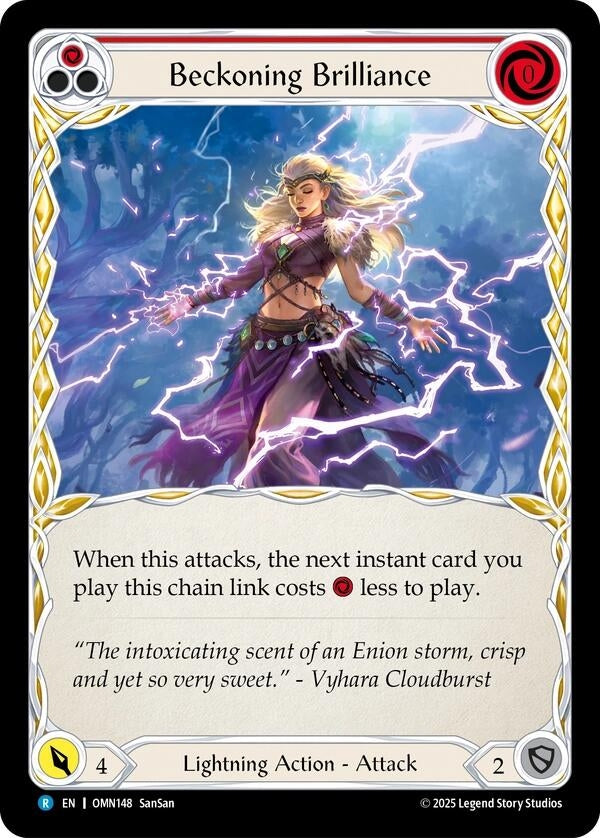 Image for Beckoning Brilliance (OMN148) (Omens of the Third Age) - Flesh and Blood TCG