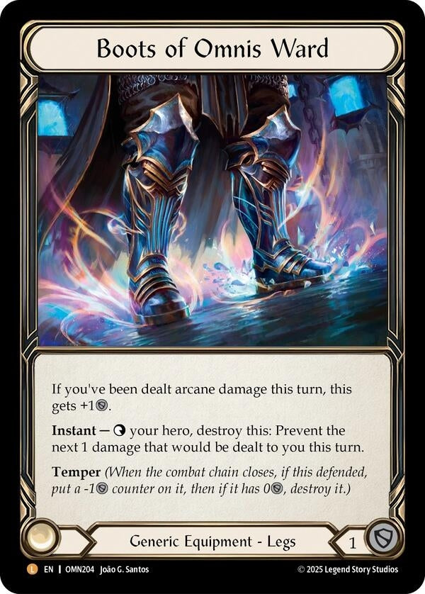 Image for Boots of Omnis Ward (OMN204) (Omens of the Third Age) - Flesh and Blood TCG