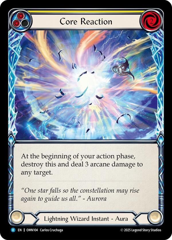 Image for Core Reaction (Yellow) (OMN104) (Omens of the Third Age) - Flesh and Blood TCG