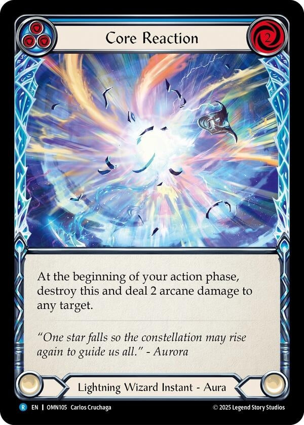 Image for Core Reaction (Blue) (OMN105) (Omens of the Third Age) - Flesh and Blood TCG
