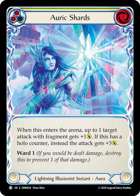 Image for Auric Shards (Yellow) (OMN028) (Omens of the Third Age) - Flesh and Blood TCG